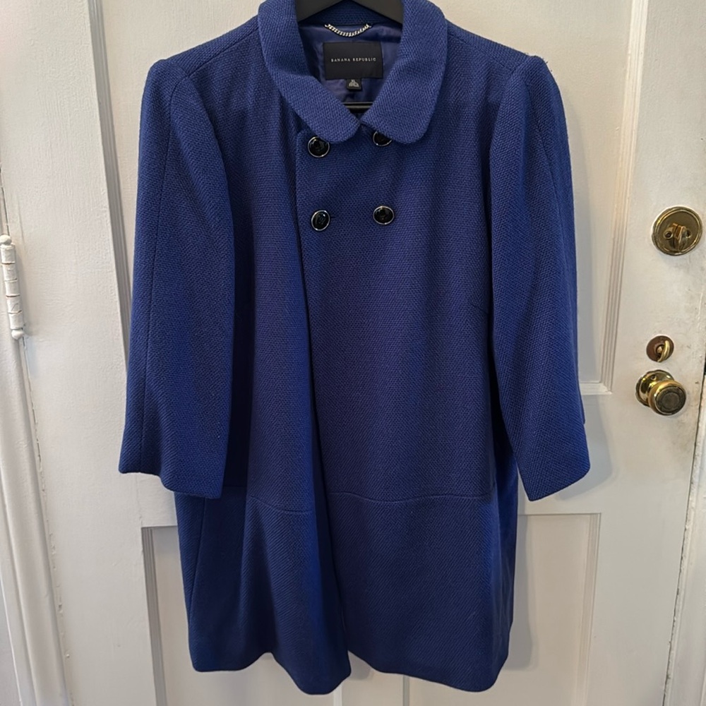 Banana Republic Vintage inspired coat - Blue - Size XL - Xlnt Condition